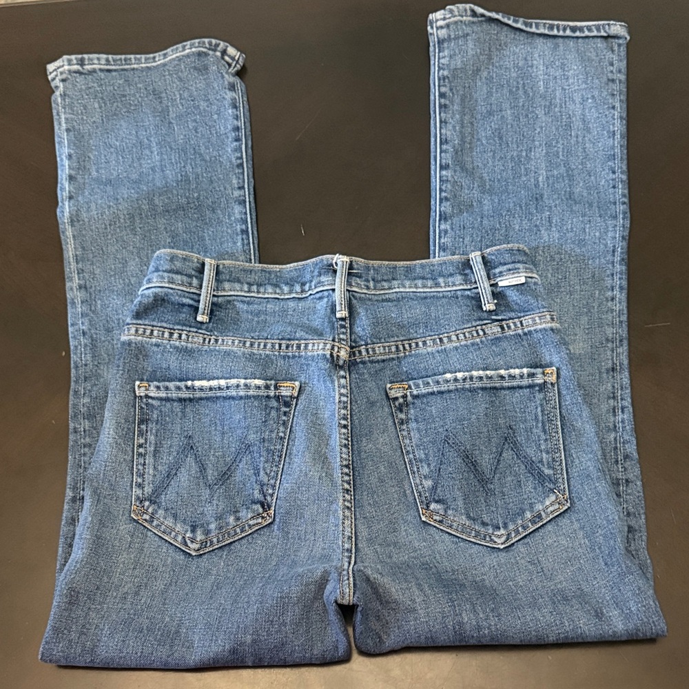 MOTHER Light Blue Cropped Ankle Jeans